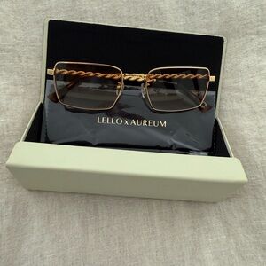 AUREUM Gold and Black Sunglasses